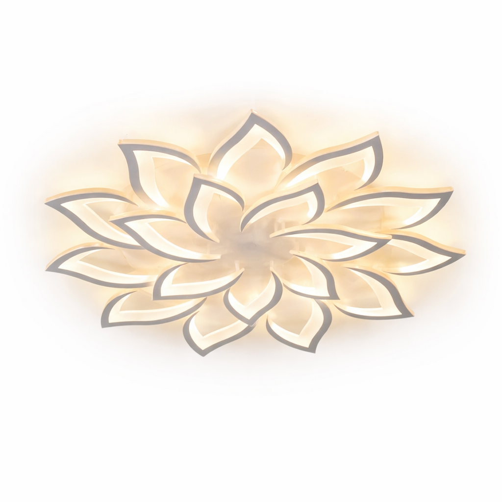 LED Lotus Ceiling Chandelier APP Remote Control Infinitely Dimming Pendant Light Bedroom Study Ceiling Lamp Home Decor