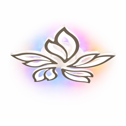 54W LED Ceiling Light with RGB Color Changing Back Lamp, Dimmable with Remote Control